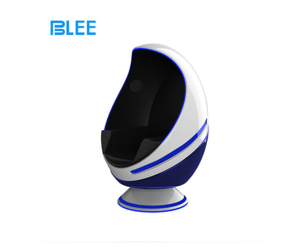 Interactive Rotating Egg Chair VR Entertainment System Futuristic Design Style Indoor Entertainment System for Theme Park