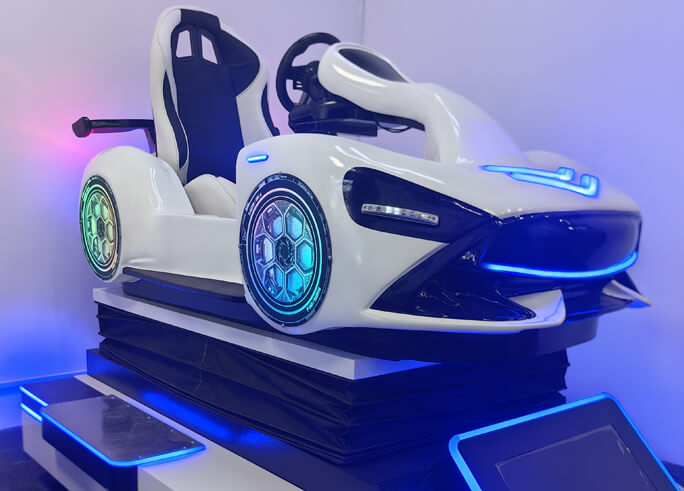 high quality racing car vr simulator trend driven appearance crowd favorite attraction vr game machine for shopping mall manufacturer