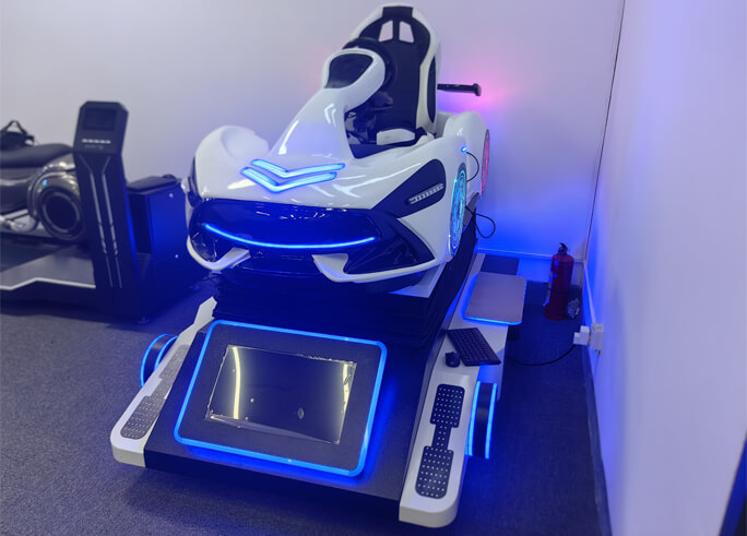 high quality racing car vr simulator trend driven appearance crowd favorite attraction vr game machine for shopping mall supplier