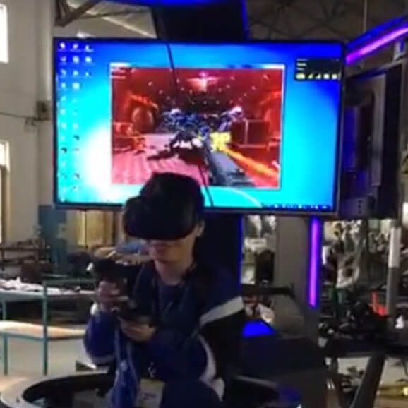 Product Details of ﻿﻿Customizable Two-player Battle VR Game Equipment High Engagement Experience Sleek Modern Appearance VR Arcade Simulator
