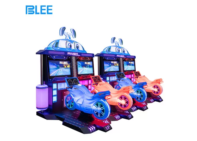 2 Players Children's Motorcycle Amusement Game Machine Kids Car Immersive Gaming Experience Arcade