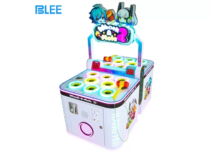 2 Players Crazy Hitting Hamster Frog Games Machine