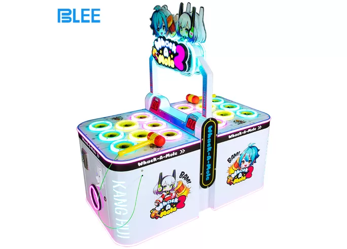 2 Players Crazy Hitting Hamster Frog Games Machine