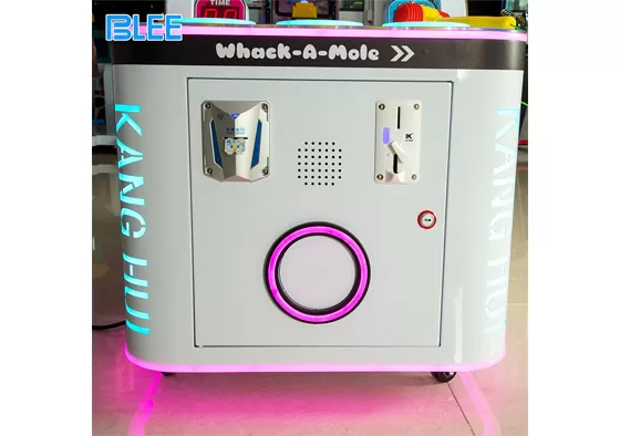 Step 1: The player inserts a coin or swipes a card to start the game. Fun background music begins playing.