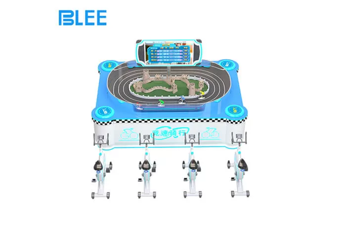 4 players racing cycling commercial vr machine futuristic design style high end industrial design vr amusement equipment supplier