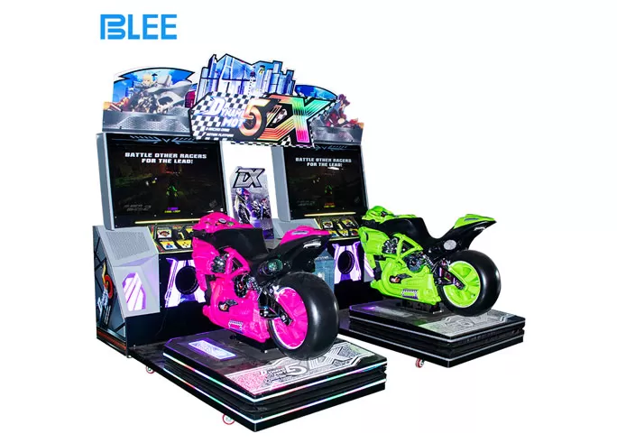 42-inch Dynamic Motorcycle 5DX Double-person, Single-person Motorcycle Racing Arcade with Double Screens