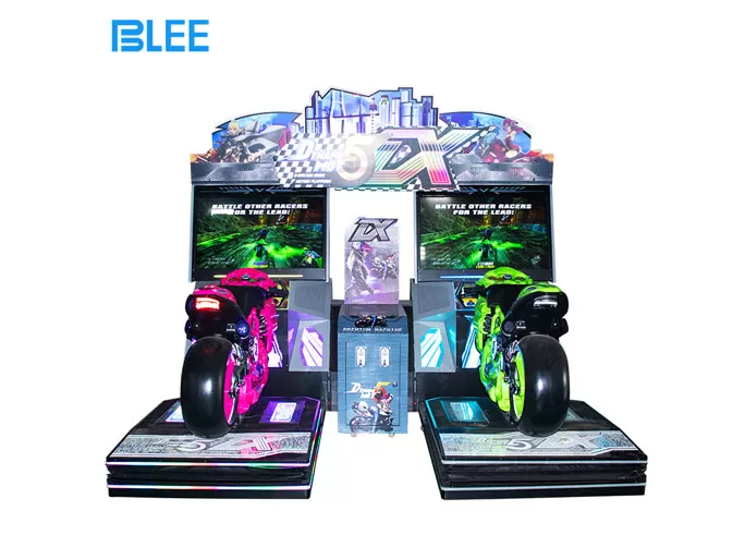 42-inch Dynamic Motorcycle 5DX Double-person, Single-person Motorcycle Racing Arcade with Double Screens