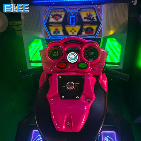 Product Details of 42-inch Dynamic Motorcycle 5DX Double-person, Single-person Motorcycle Racing Arcade with Double Screens