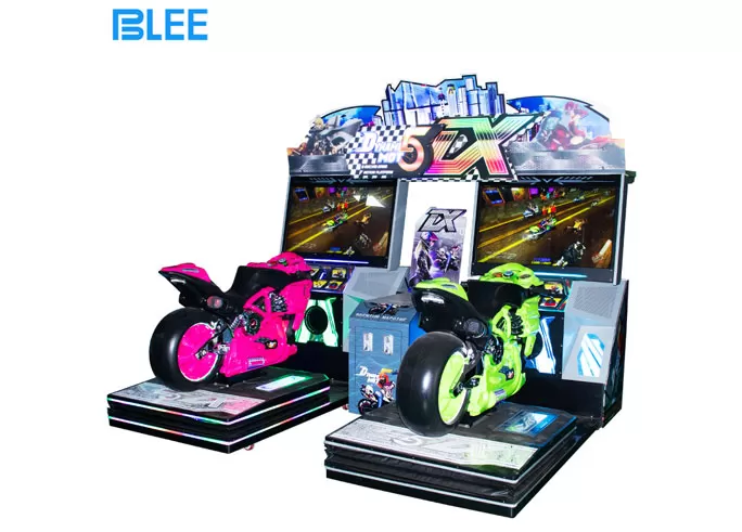 42-inch Dynamic Motorcycle 5DX Double-person, Single-person Motorcycle Racing Arcade with Double Screens