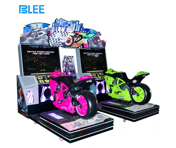42-inch Dynamic Motorcycle 5DX Double-person/Single-person Motorcycle Racing Arcade with Double Screens