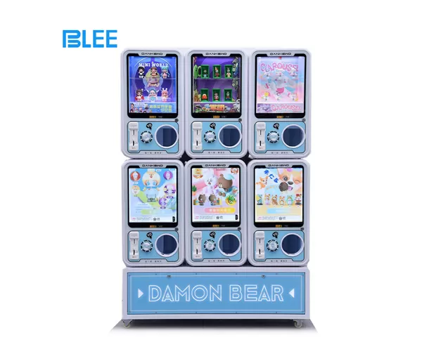 75-100mm Coin Operated Capsule Toy Gacha Vending Machine