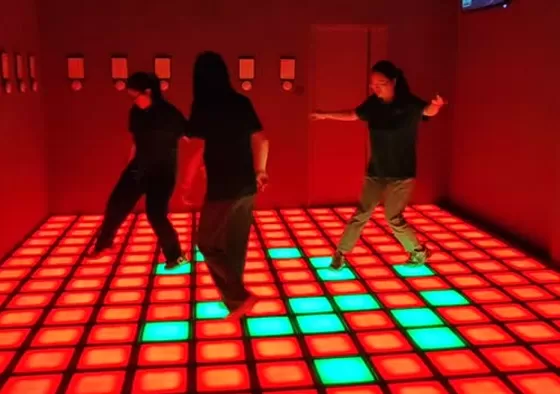 3. Green is the entire area, and blue is the scoring area. Players can pass the level by stepping on the blue blocks.