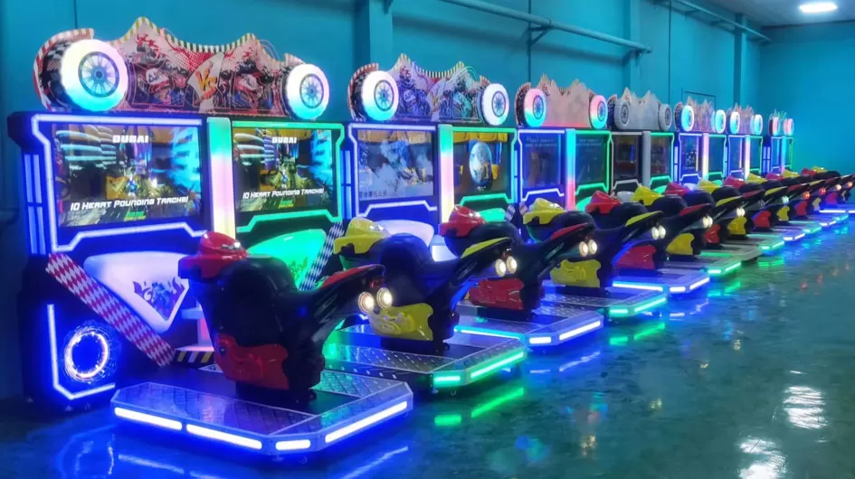 Amusement Game Machine Kids Car Electric Ride Arcade Racing Machine Motorcycle Gp Simulator Arcade Game Machine One Stop Solution