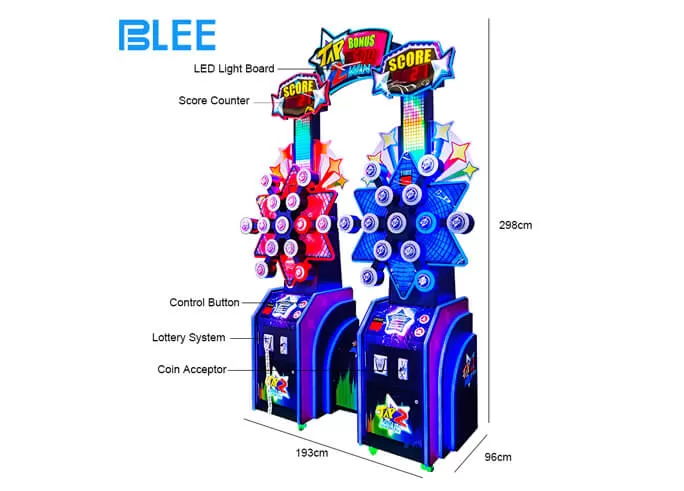 button pushing battle arcade redemption game machine china