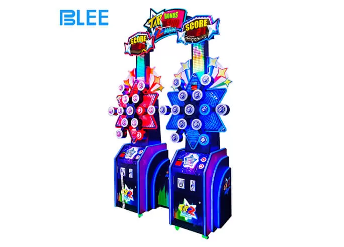 button pushing battle arcade redemption game machine company