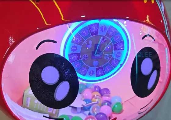 Step 2: Turn the handle clockwise. The internal mechanism will dispense one surprise capsule or candy.