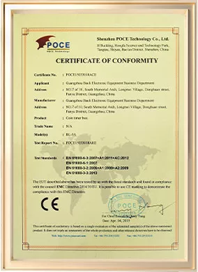 Certificate Of Conformity