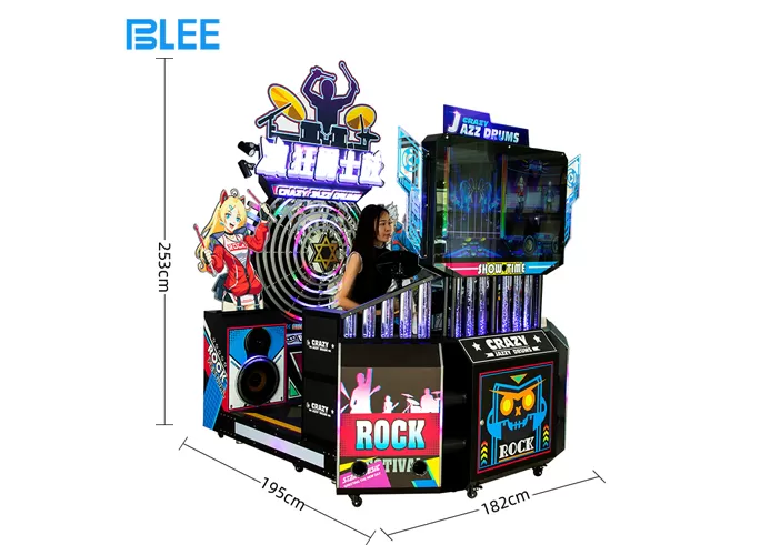 Coin Operated Arcade Music Jazz Drum Video Game Machine