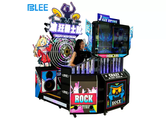 Coin Operated Arcade Music Jazz Drum Video Game Machine