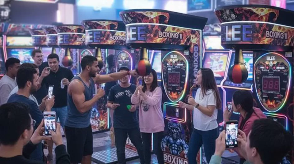 Coin-Operated BLEE Boxer Arcade Machine One Stop Solution