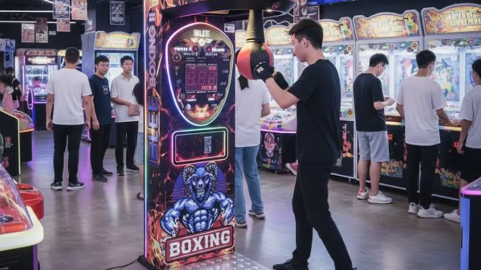 Coin-Operated BLEE Boxer Arcade Machine One Stop Solution