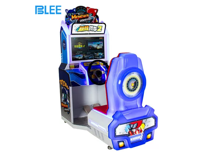 Coin Operated Cute Arcade Car Full Motion Simulator Driving Game Machine Cockpit Outrun 32 for Kids