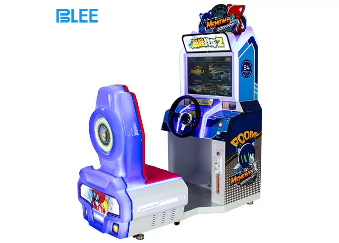 Coin Operated Cute Arcade Car Full Motion Simulator Driving Game Machine Cockpit Outrun 32 for Kids