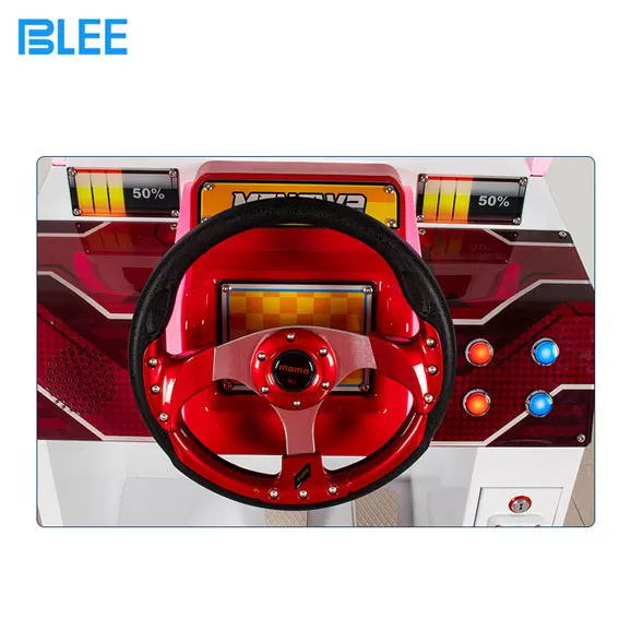 Product Details of Coin Operated Cute Arcade Car Full Motion Simulator Driving Game Machine Cockpit Outrun 32 for Kids