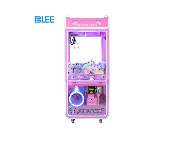 Coin Operated Cute Bear Claw Crane Machine
