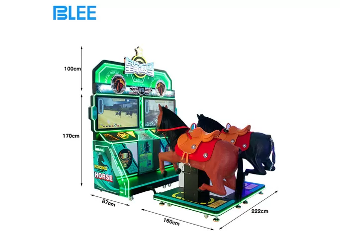 Coin Operated Double-player Immersive Simulation Experience of Royal Horse Racing Game Machine