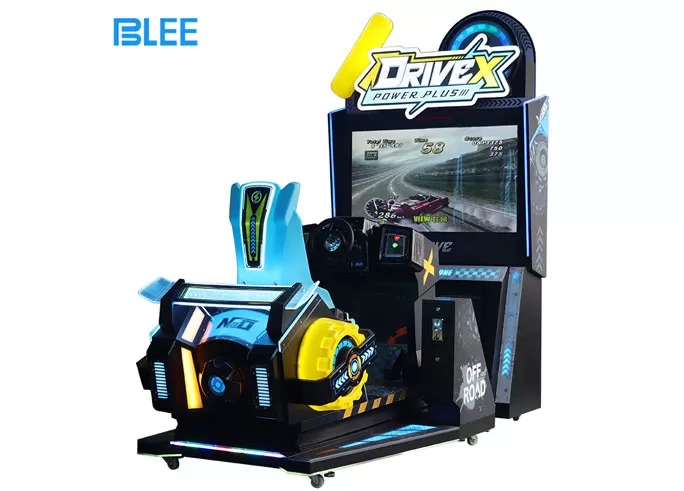 Coin Operated HD 55 Inches Screen Single-player Dynamic Racing Game Machine