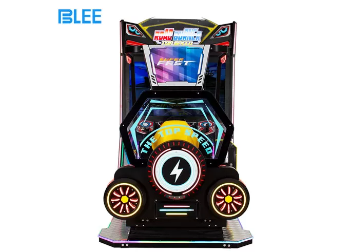 Coin Operated Kids Driving Race Car Arcade Machine 55-inch Screen HD Racing Simulator