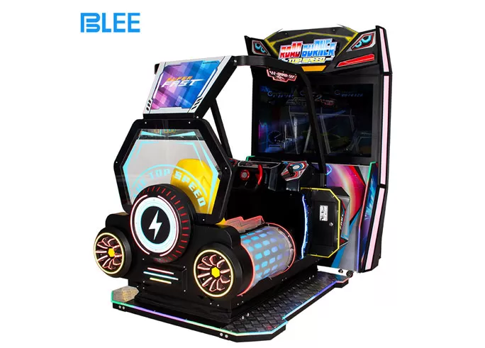 Coin Operated Kids Driving Race Car Arcade Machine 55-inch Screen HD Racing Simulator