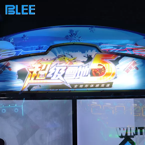 Product Details of Coin Operated Snowmobile Racing Arcade Game 4 Displays HD Video Motorcycle Racing Game Machine