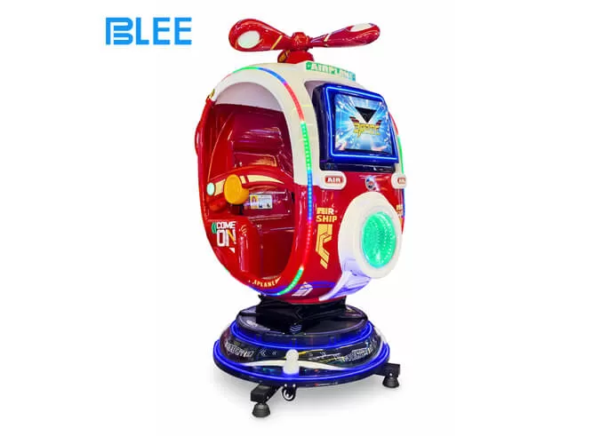 dream themed rotating airplane mp5 screen kids ride china