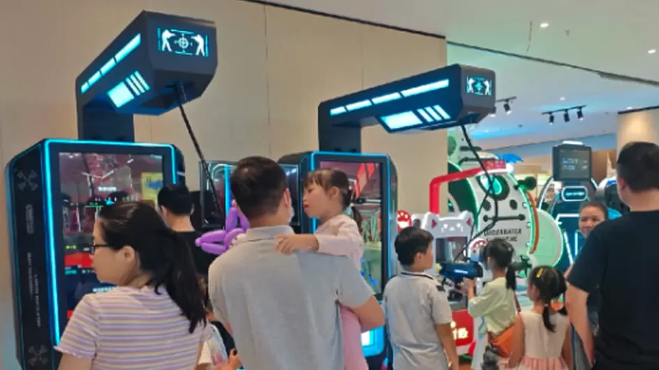factory price monster counterattack vr game machine 55 inch screen one player vr interactive motion equipment for arcade one stop solution manufacturer