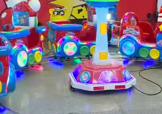 2. Board and Find a Seat: Children board the train and take their seats in the locomotive or available carriages, with parents assisting as needed.