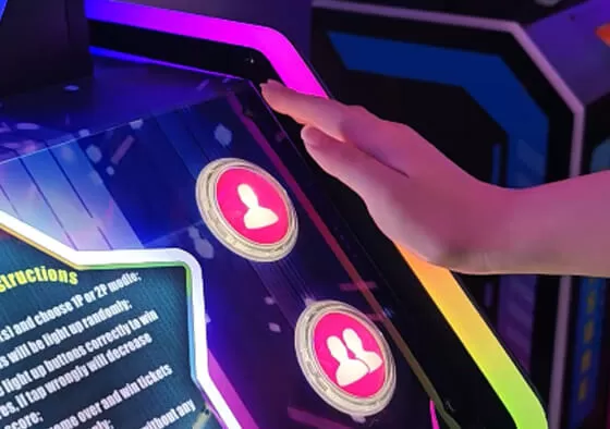 2. VS Battle: Two players compete head-to-head in button-mashing duels.