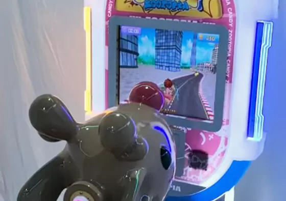 3. Enjoy the Ride: Hold on securely as the gentle rocking motion begins while the selected entertainment plays on the LCD screen, creating a delightful multisensory experience.