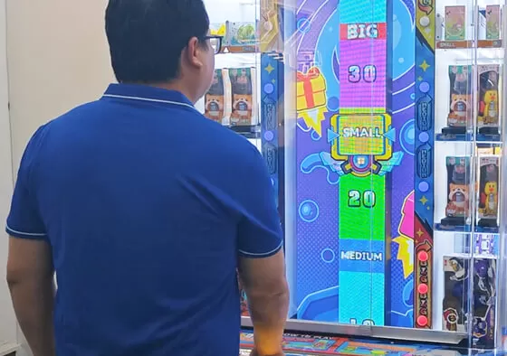 1. Standard Prize Drop: Stop the cursor in any prize zone to win tickets or credits.