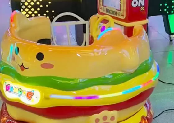 2. Animated Entertainment Experience: The integrated screen plays colorful animations and music, providing visual stimulation and auditory engagement during the entire ride.