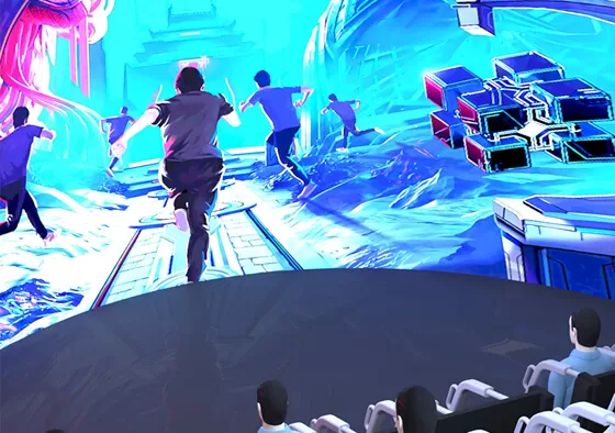 2. Thrill Ride Flight: Experience high-speed chases, canyon runs, and urban races with dramatic motion effects that simulate sharp dives, sudden climbs, and heart-pounding maneuvers.