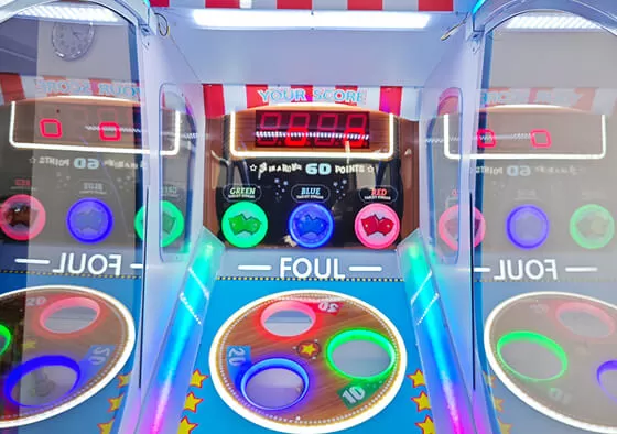 1. Timed Target Challenge: Players throw sandbags at moving targets within a set time limit, with different targets worth varying point values based on difficulty.