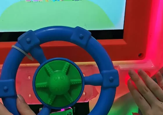 3. Enjoy the Gentle Ride: The ride begins its soothing rocking motion, allowing young children to enjoy a delightful and imaginative experience.