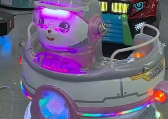 1. Insert Coins to Activate: Simply insert the required number of coins into the acceptor to power on the ride and prepare for the space adventure.