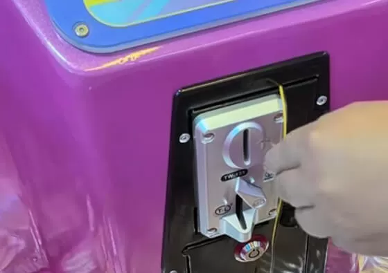 2. Board the Spacecraft: Children climb into the comfortable spinning chair and secure themselves for the interstellar journey ahead.