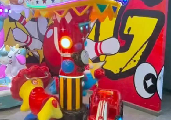 3. Enjoy the Carnival Journey: The carousel begins its gentle rotating motion accompanied by LED light shows and festive circus music, creating an unforgettable magical experience.