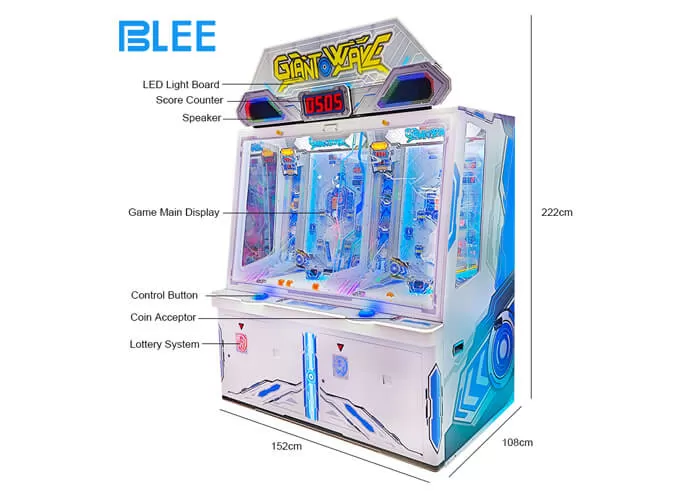 giant wave 2p arcade redemption game machine manufacturer