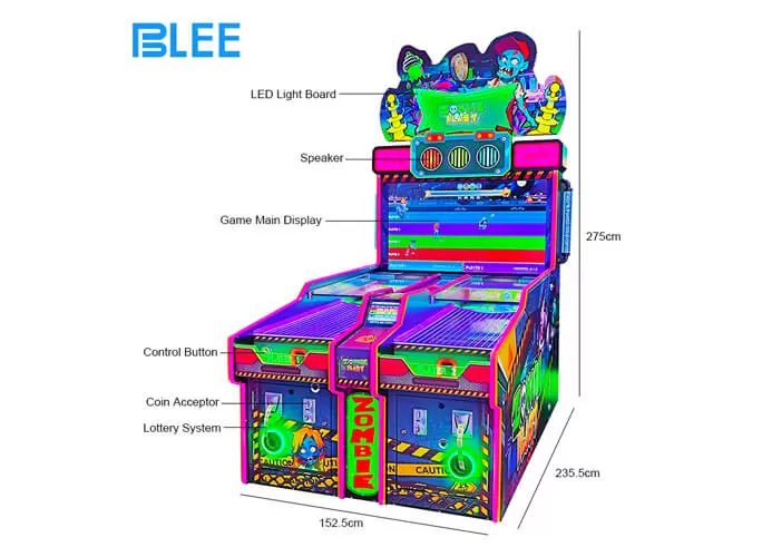go go zombie arcade redemption game machine china