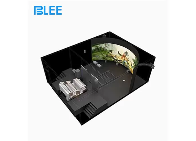 high quality track cinema crowd favorite attraction eye catching structure design vr game machine for vr themd park china